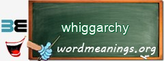 WordMeaning blackboard for whiggarchy